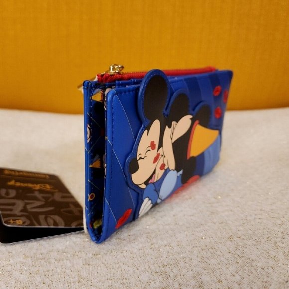 Loungefly Disney Brave Little Tailor Minnie and Mickey Mouse Flap Wallet NEW - Picture 4 of 14